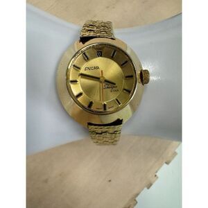 Vintage ENICAR SHERPA STAR Gold Toned Swiss Automatic Incabloc Watch